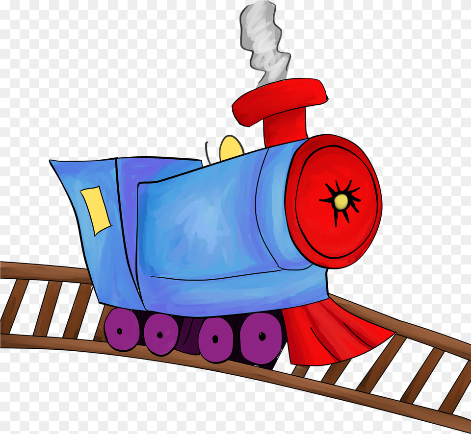 To Use Public Domain Train Clip Art Train On Tracks Clipart, Vehicle, Transportation, Railway, Locomotive Free Png Download