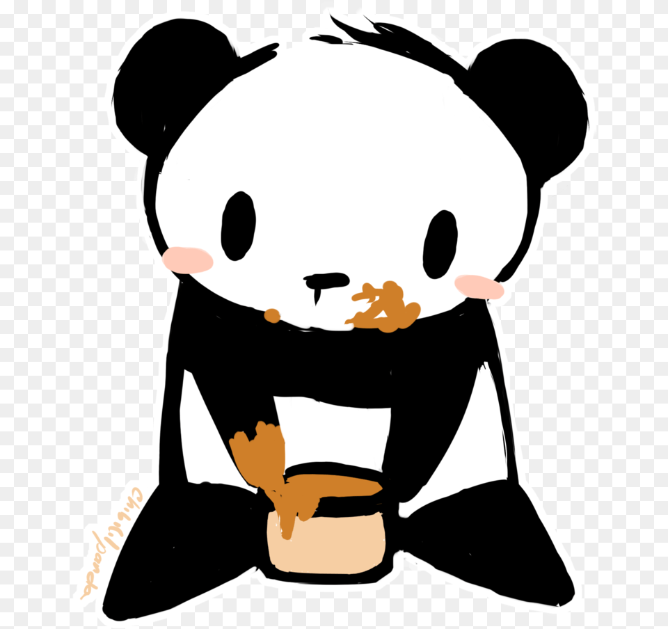 Transparent Anime Tumblr Download Images Pandas Chibi, Stencil, Baby, Person Free Png