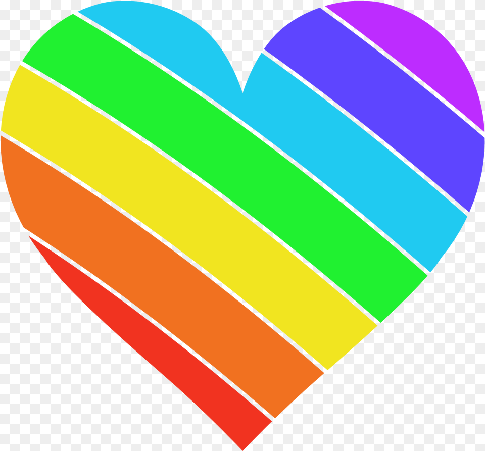Transparent Rainbow Rainbow Heart Transparent Background, Balloon, Dynamite, Weapon Free Png Download