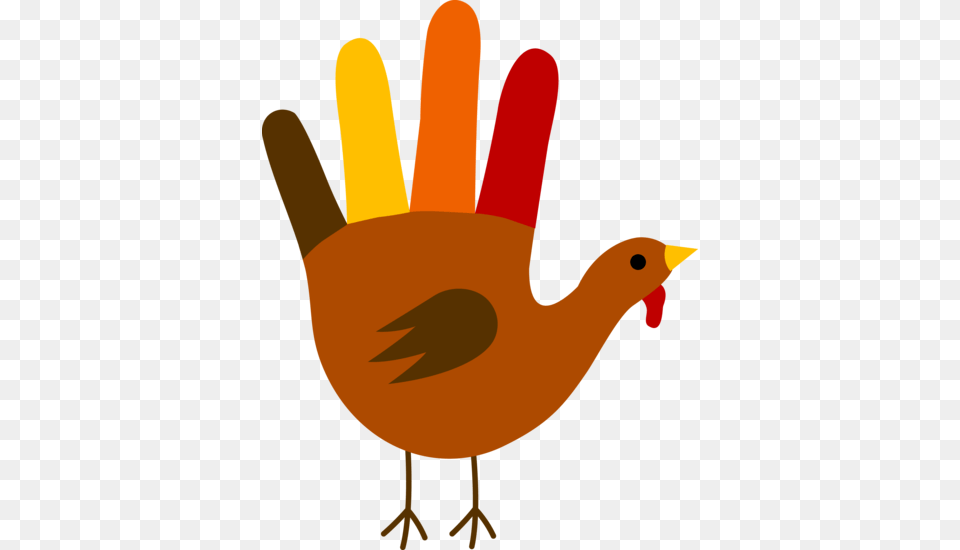Turkey Clip Art Thanksgiving Hand Turkey, Animal, Bird, Beak, Clothing Free Png Download