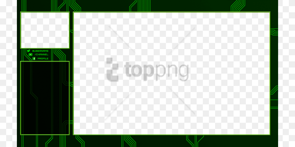 Twitch 16 10 Overlay Image With Transparent Template Twitch Overlay, Green, Electronics, Hardware Free Png Download