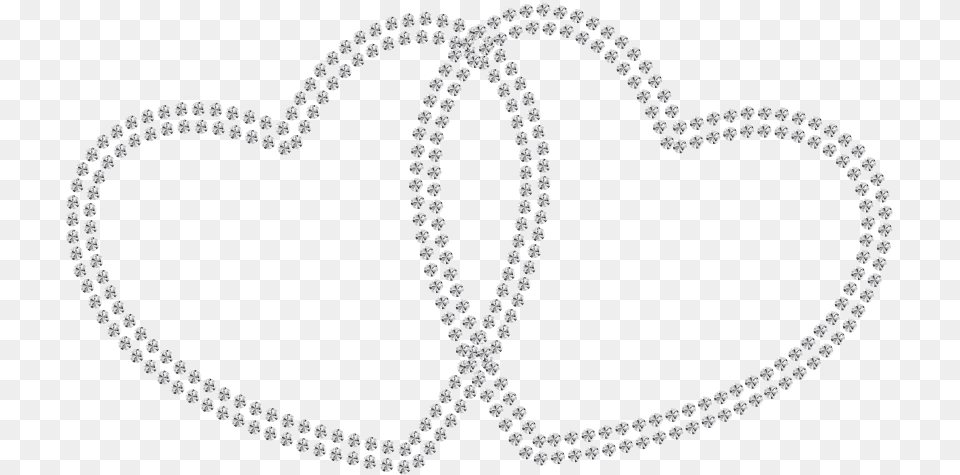 Two Diamond Hearts Svg Rhinestone Templates, Accessories, Jewelry, Necklace, Gemstone Free Transparent Png