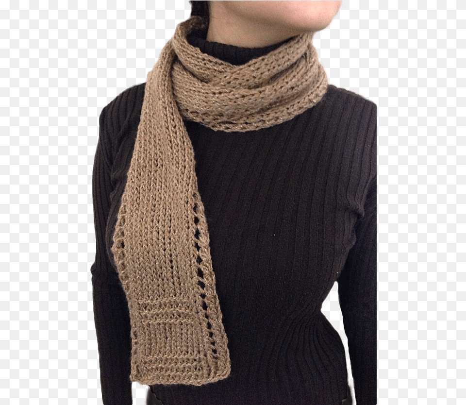Unisex Lace Border Scarf Knitting Patterns Scarf, Clothing, Stole Free Transparent Png