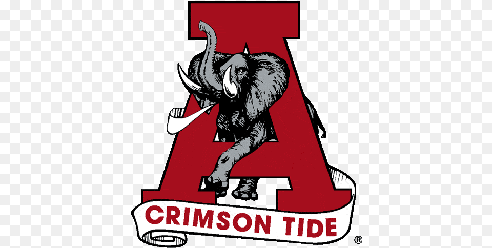 University Of Alabama Logo Logo Alabama Football, Advertisement, Poster, Animal, Elephant Free Transparent Png