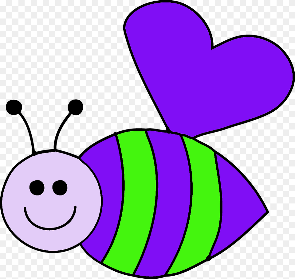 Free Valentine Bees Clip Art Free Clip Art Clip, Purple, Face, Head, Person Png Image