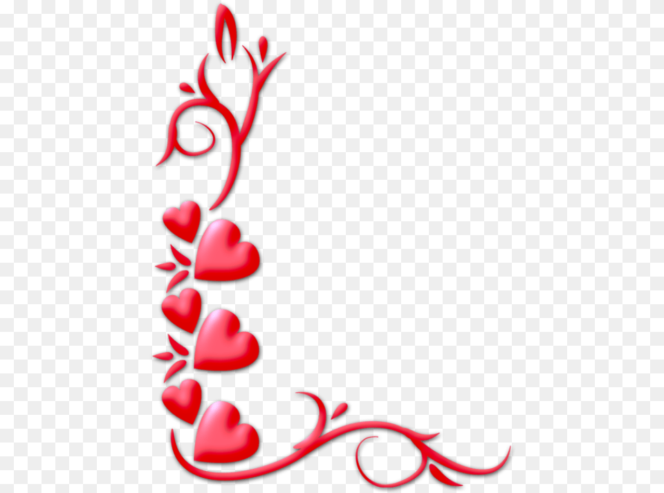 Valentines Day Border Love Heart Border, Art, Floral Design, Graphics, Pattern Free Transparent Png