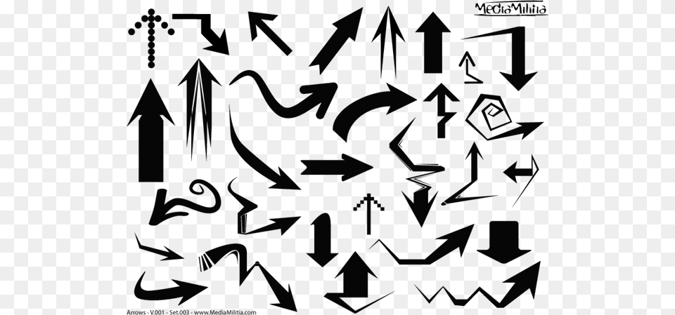 Vector Arrow Graphic, Silhouette, Lighting Free Png Download