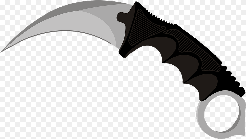 Vector Graphic Karambit, Blade, Dagger, Knife, Weapon Free Transparent Png