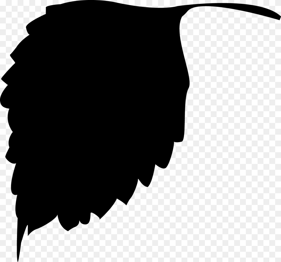 Vector Leaves Silhouette At Getdrawings Vector Of Leaves Black And White, Gray Free Png