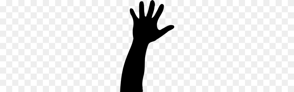 Vector Stop Hand Sign, Gray Free Transparent Png