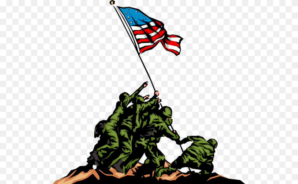 Veterans Day Clipart, Person, American Flag, Flag Free Png