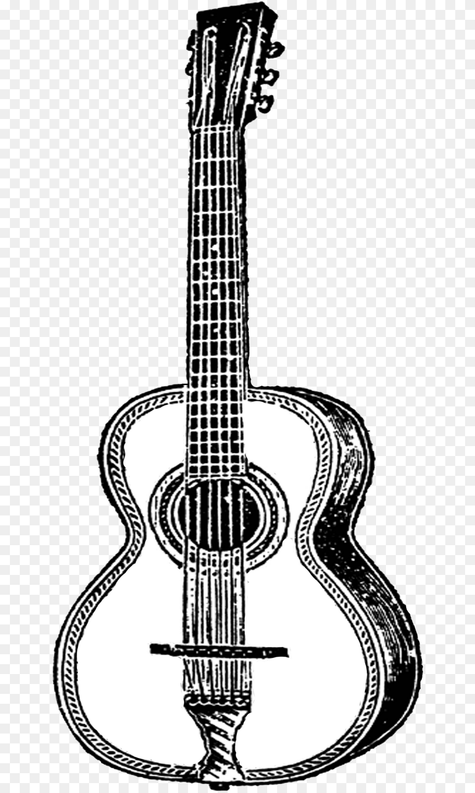 Vintage Digi Or Digital Stamps Printables And Digital, Guitar, Musical Instrument Free Png