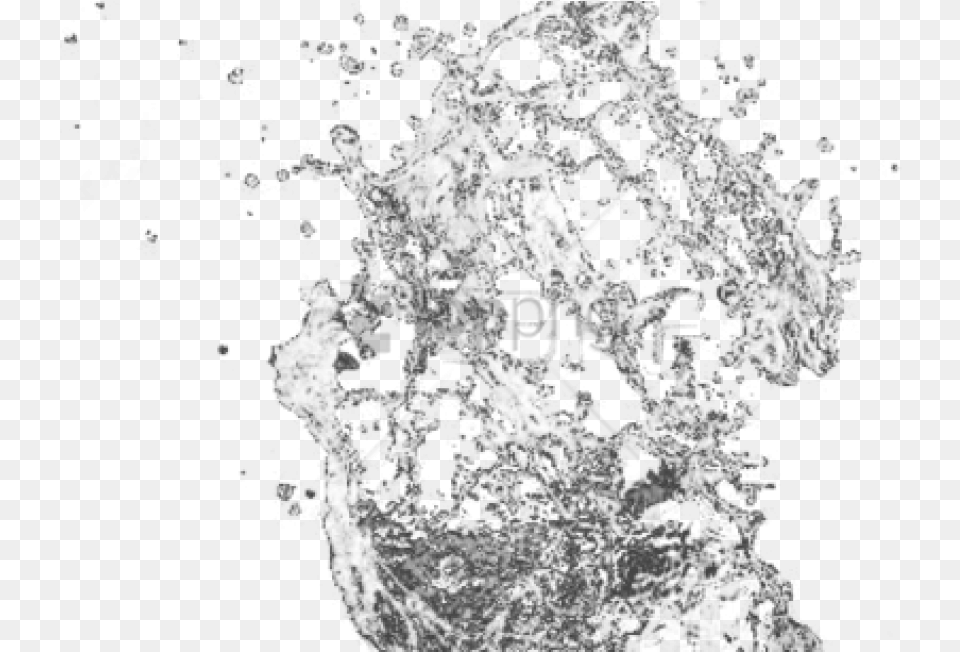 Water Splash Effect Image With Transparent Sketch, Adult, Bride, Female, Person Free Png