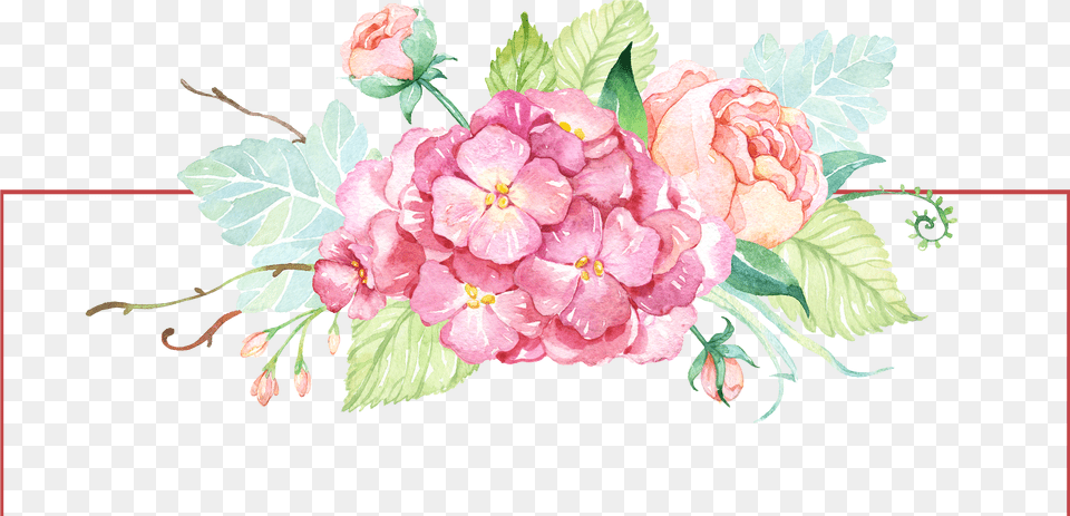 Watercolor Banner With Flowers Flowers Watercolor, Art, Floral Design, Flower, Flower Arrangement Free Transparent Png