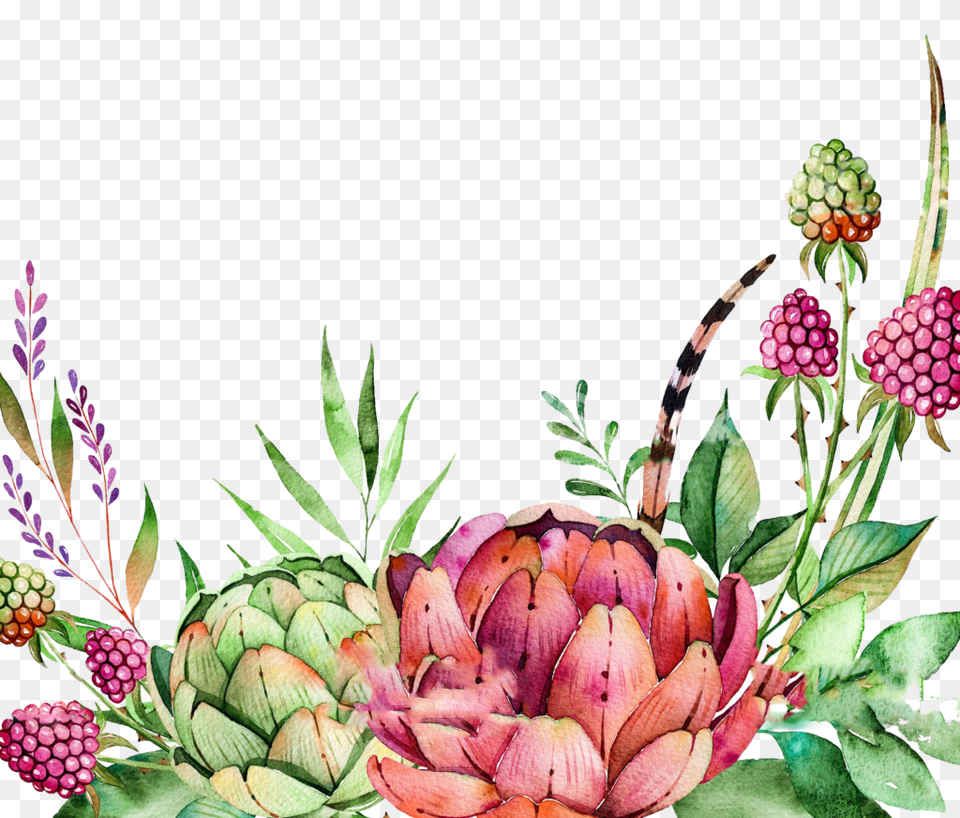 Watercolor Crane Pattern, Art, Plant, Graphics, Flower Bouquet Free Png