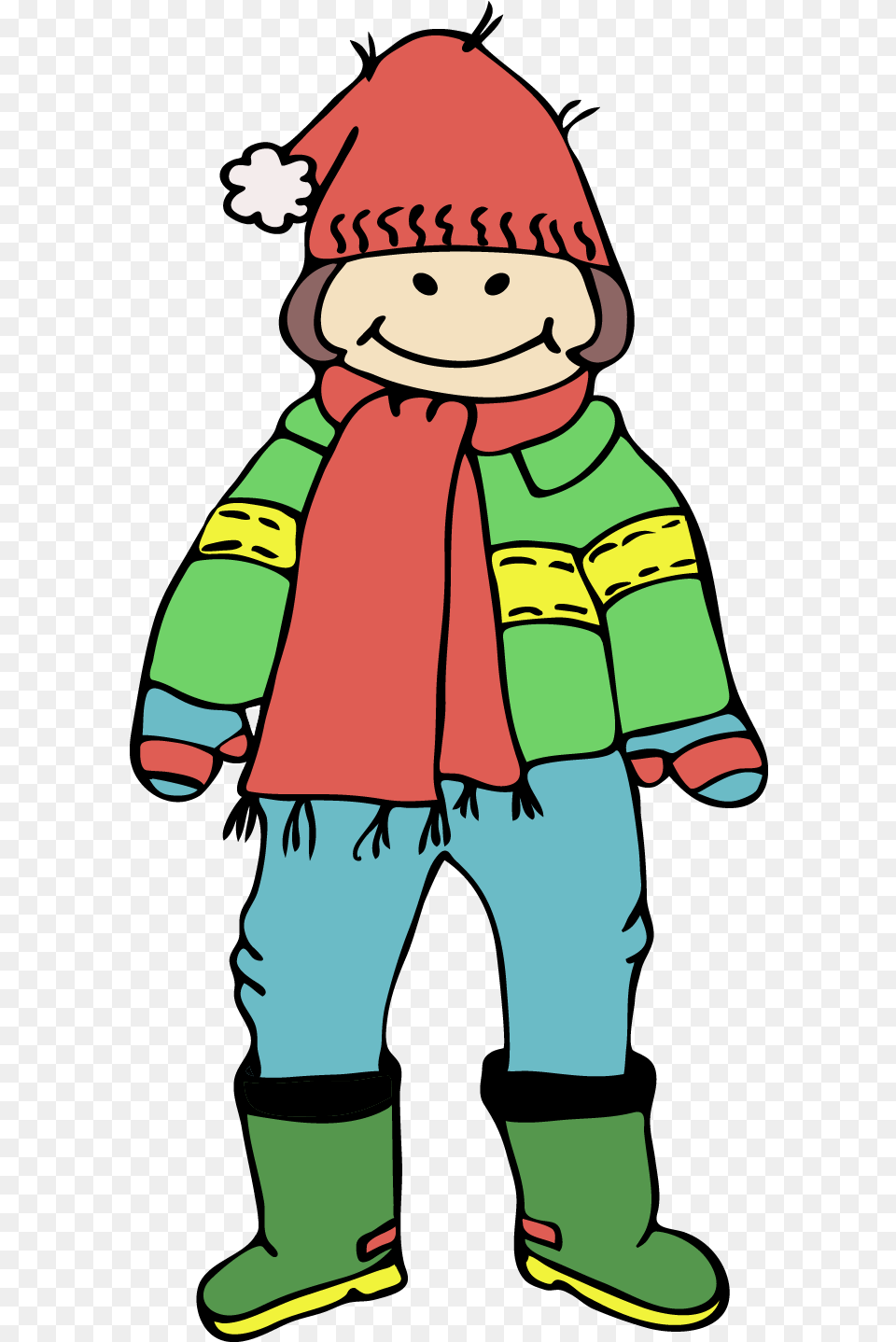 Wear Cliparts Man In Winter Clothes Clipart, Clothing, Hat, Baby, Coat Free Png Download