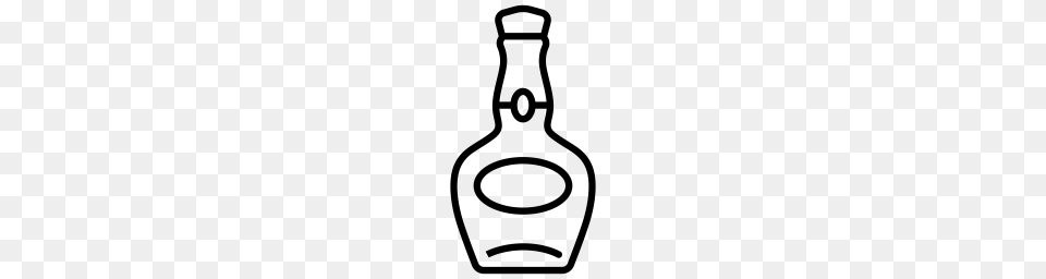 Whiskey Bottle Icon Download, Gray Free Transparent Png