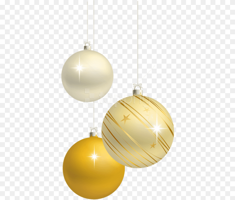 Free White And Yellow Christmas Balls Decoration Yellow Christmas Balls, Lighting, Gold, Accessories, Light Png