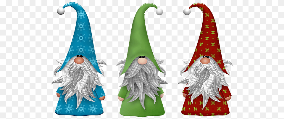 White Beard U0026 Pixabay Christmas Gnome Clipart, Clothing, Hat, Elf, Book Free Png Download