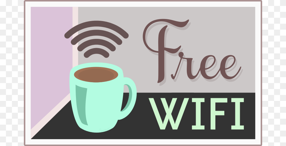 Wifi Bw, Cup, Beverage, Coffee, Coffee Cup Free Transparent Png