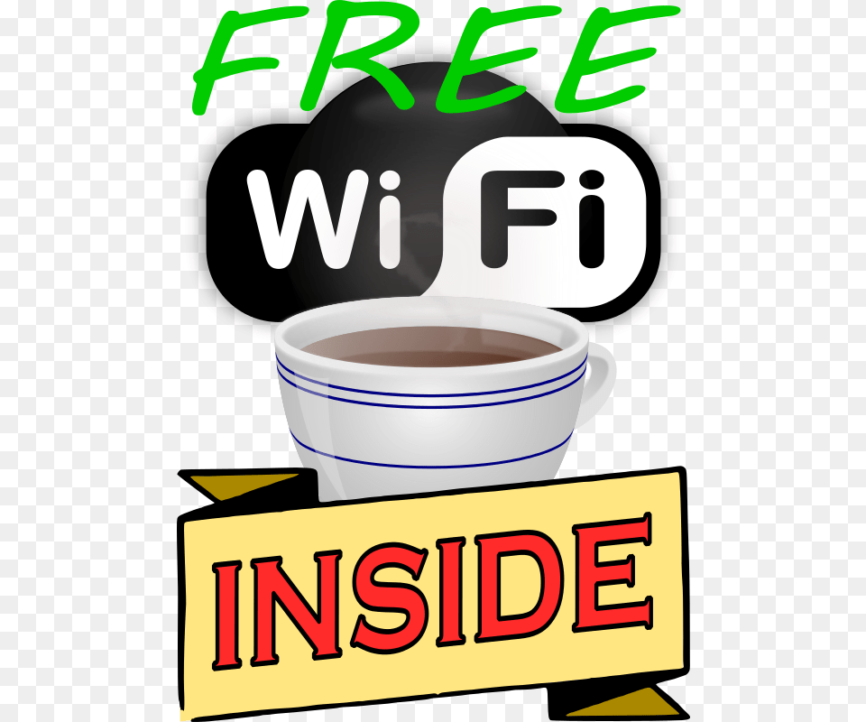 Wifi Inside, Advertisement, Cup, Poster, Beverage Free Png Download