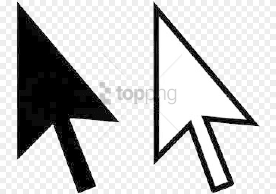 Windows Cursor With Transparent Windows 10 Mouse Icon, Triangle, Symbol, Star Symbol Free Png Download