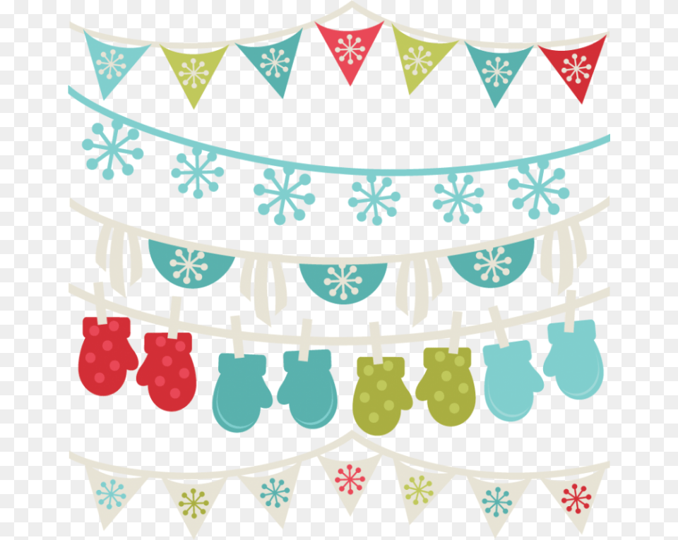Winter Clipart Borders Winter Banners Svg Winter Cute Winter Banner Clipart, People, Person, Pattern, Accessories Free Png Download