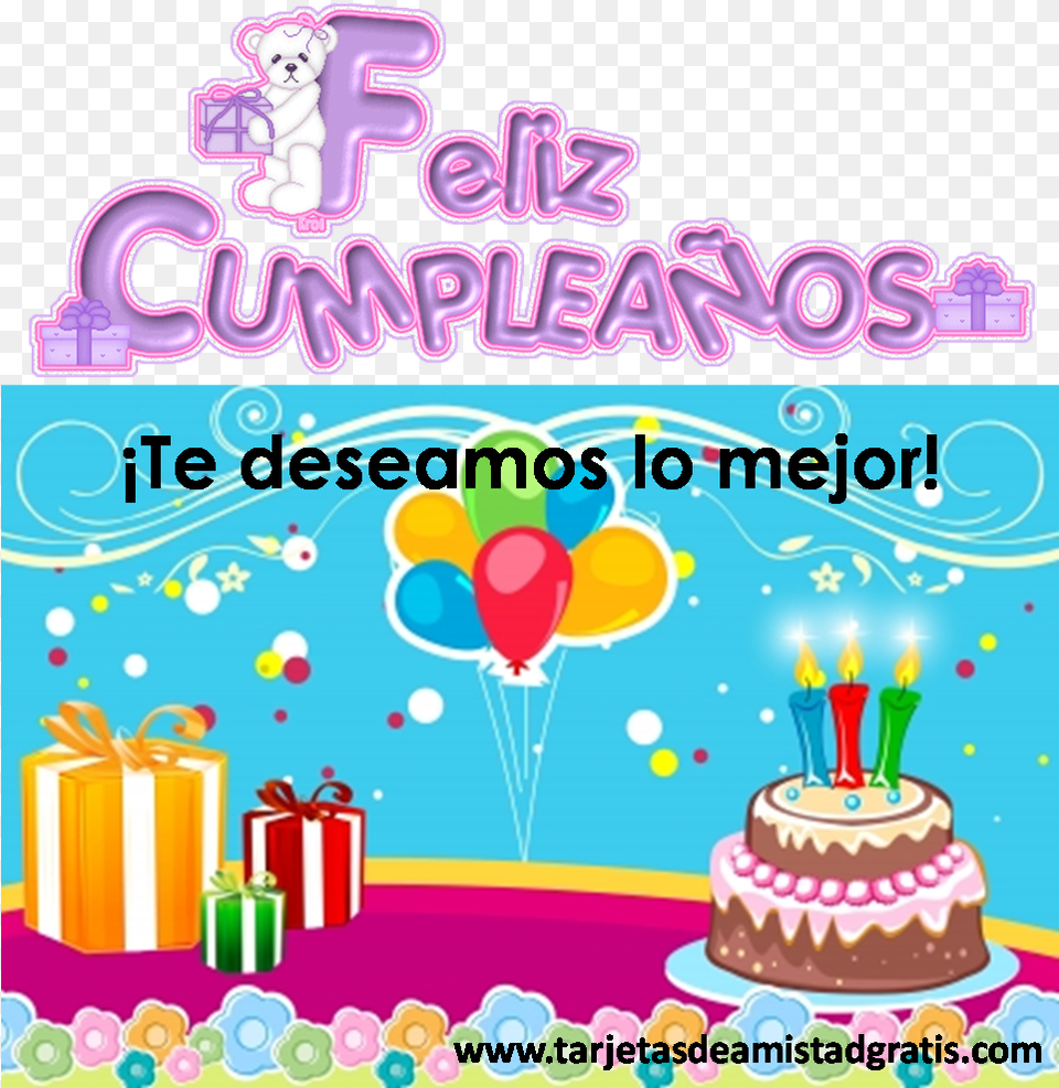 With Tarjetitas De Cumpleaos Gratis Feliz, People, Person, Birthday Cake, Cake Free Png Download