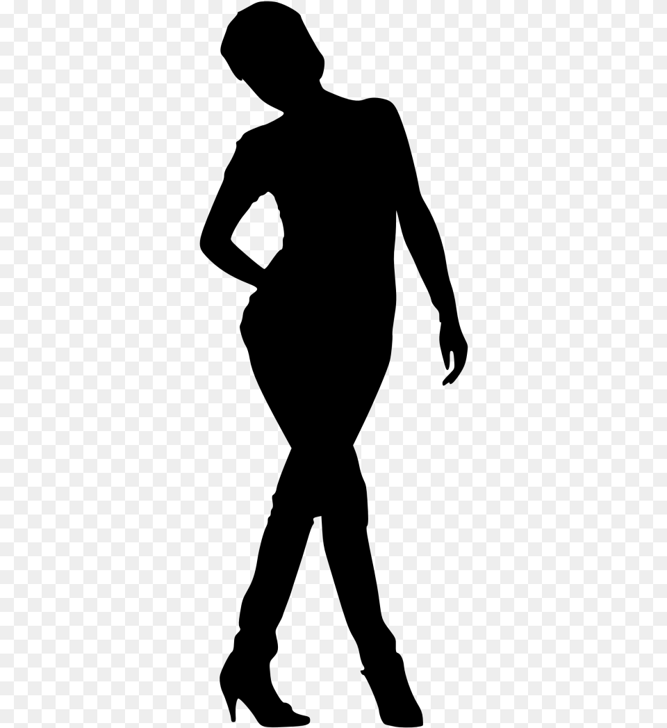 Woman Silhouette Images Transparent Silhouette Line Of Women Transparent, Gray Free Png Download
