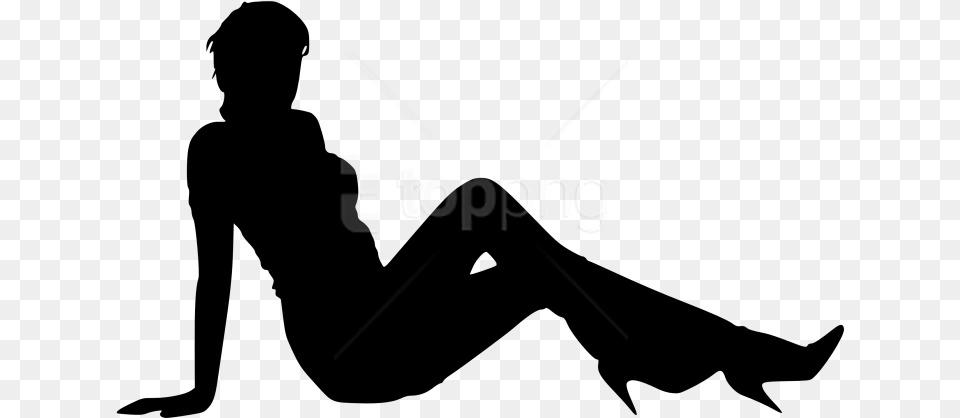 Woman Silhouette Silhouette, Text Free Png Download