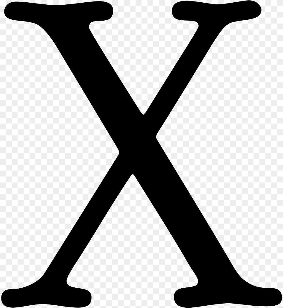 X For Mac Os Logo Imgenes De Una X, Gray Free Png Download