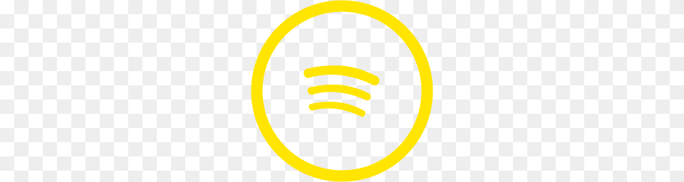 Free Yellow Spotify Icon, Logo, Light, Disk, Symbol Png