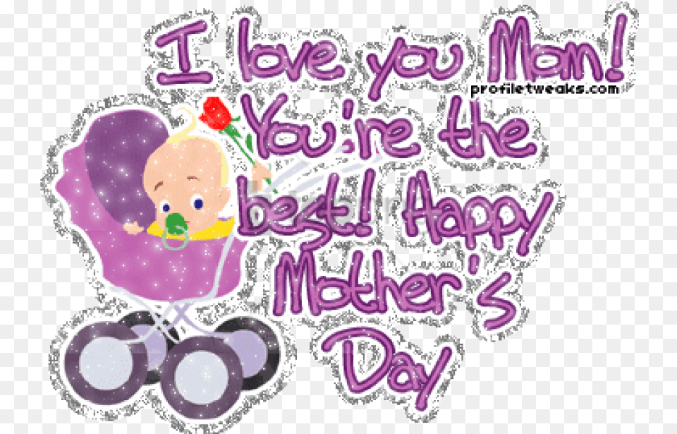 Free You Are The Best Happy Motherquots Day Love You Mom, Envelope, Greeting Card, Mail, Purple Png