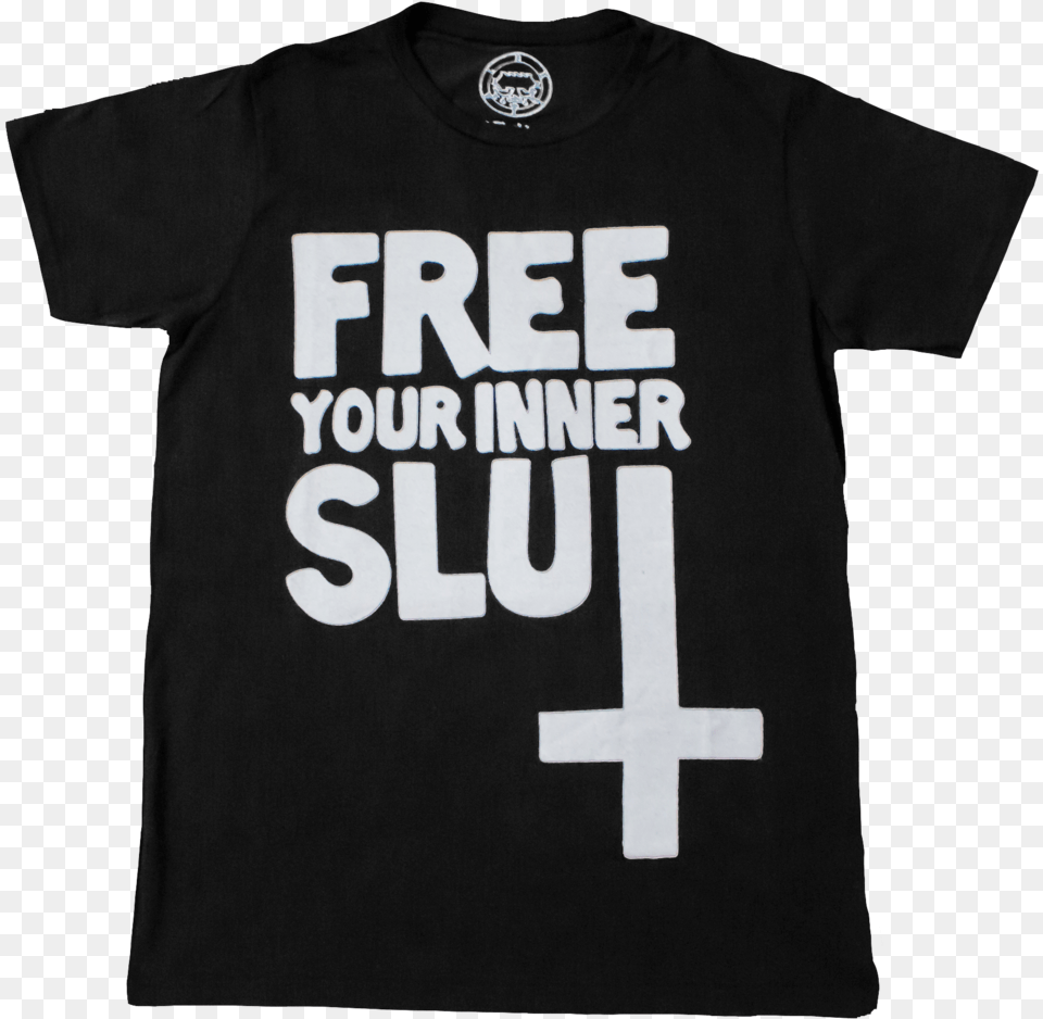 Your Inner Slut T Shirt Occult Satanic Belial Banner, Clothing, T-shirt, Cross, Symbol Free Transparent Png