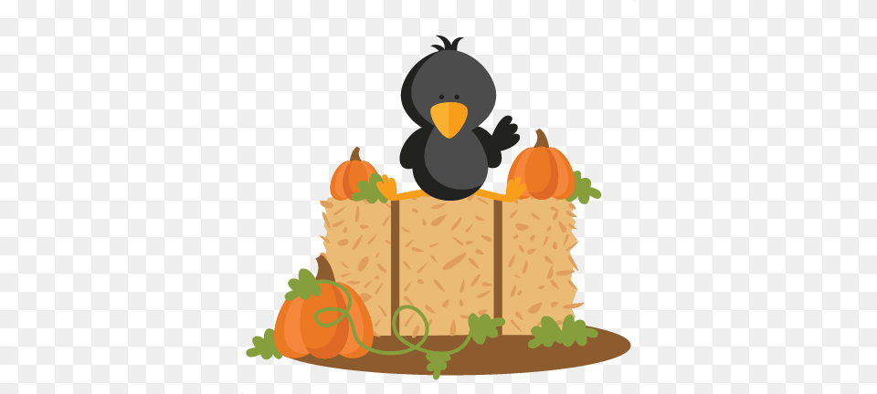 Freebie Of The Day Crow On Hay Bale Modelsku, Food, Vegetable, Pumpkin, Produce Free Transparent Png