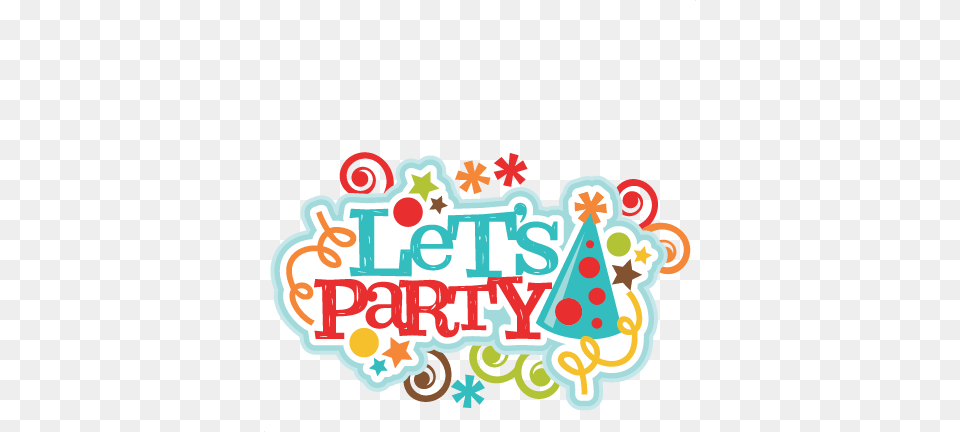 Freebie Of The Day Lets Party Title Clip Art, Clothing, Hat, People, Person Png Image