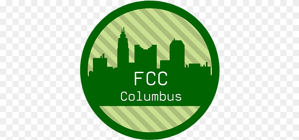 Freecodecamp Columbus Vertical, Green, Logo, City, Neighborhood Free Transparent Png