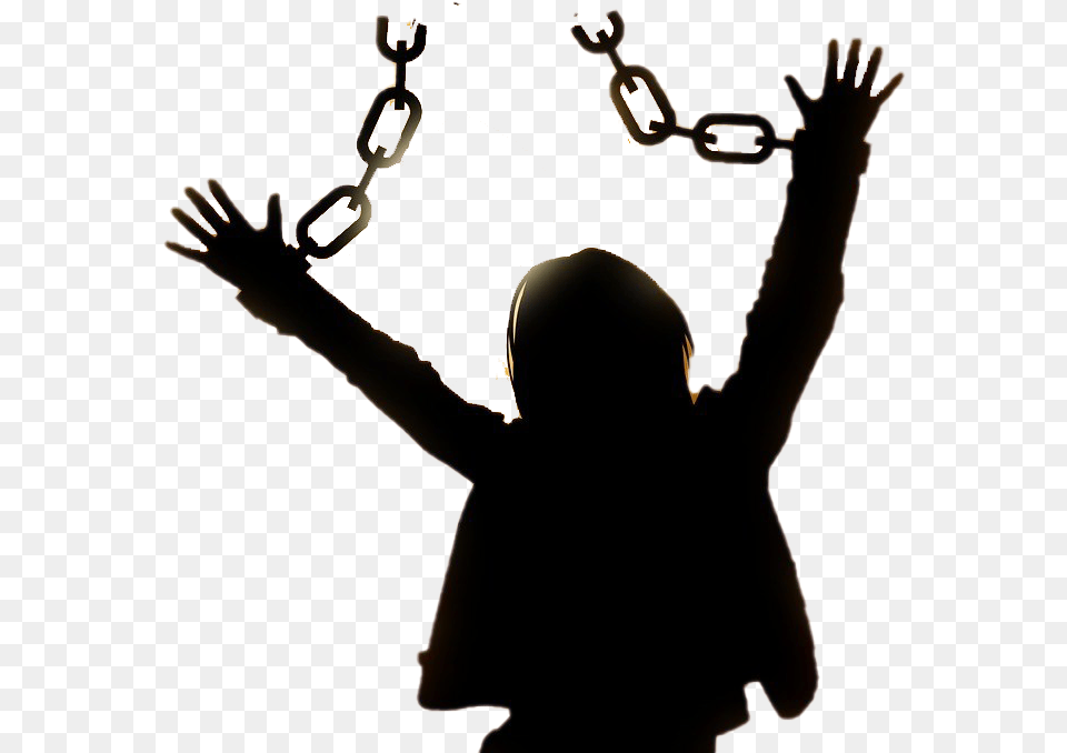 Freedom Broken Chain Image Freedom In Jesus, Person, Silhouette, Body Part, Finger Free Transparent Png