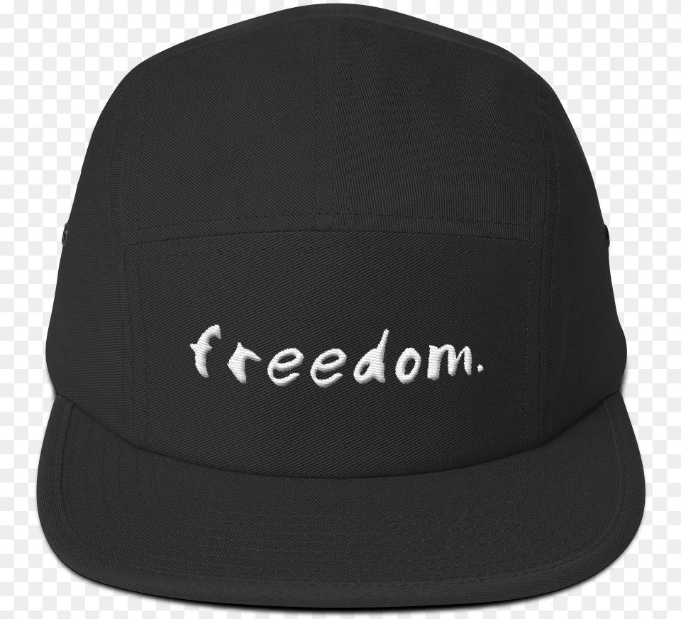 Freedom In White Flame Outline White Mockup Front Black Baseball Cap, Baseball Cap, Clothing, Hat, Helmet Free Png Download