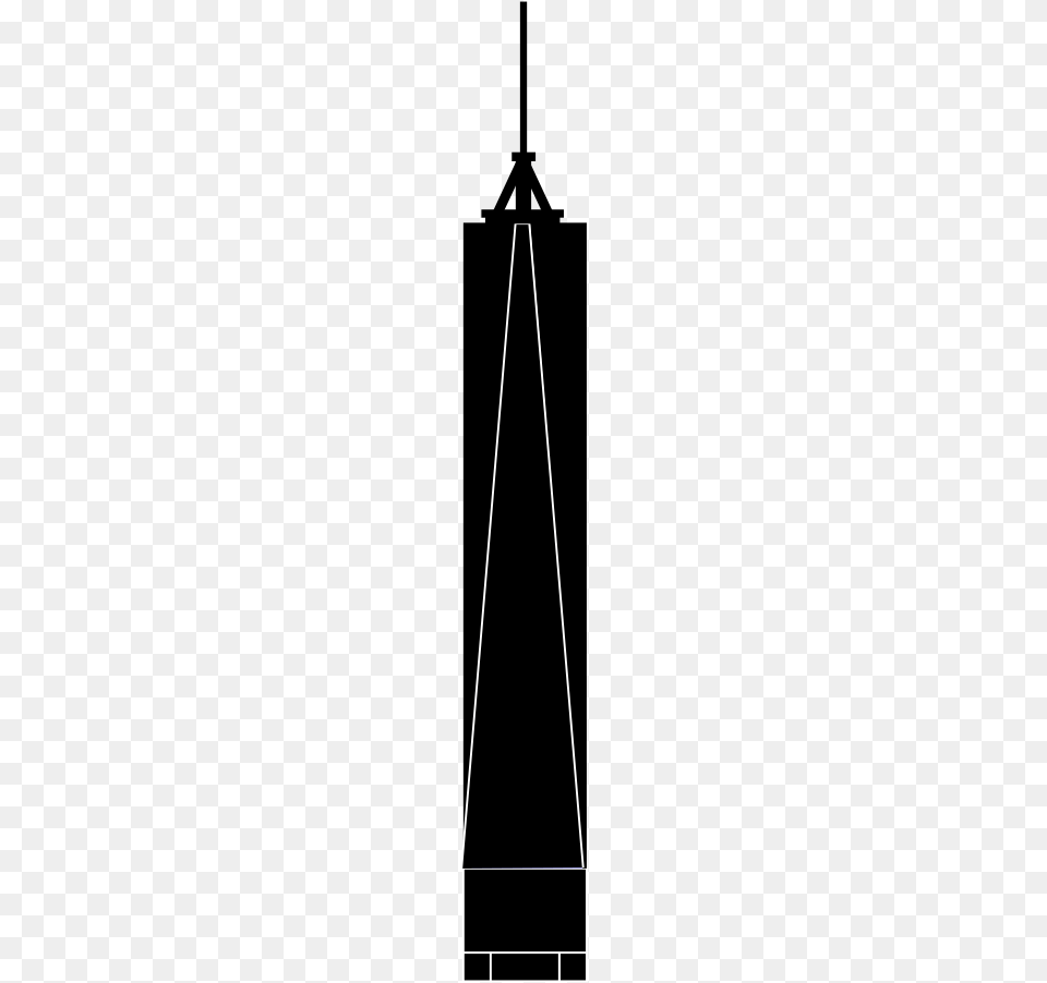 Freedom Tower Shape One World Trade Center Silhouette, Triangle, Outdoors Png Image