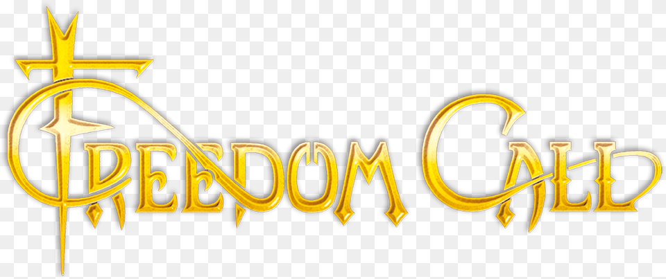 Freedomcall Logo Gold Schwarz Calligraphy, Weapon Free Png Download