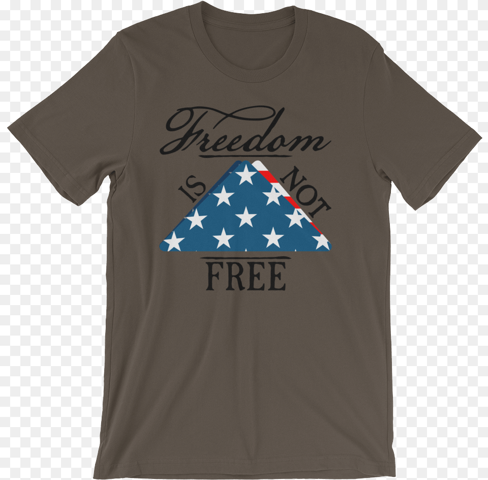 Freedomfree Vector Black Mockup Wrinkle Front Army T Shirt, Clothing, T-shirt, Triangle Png Image