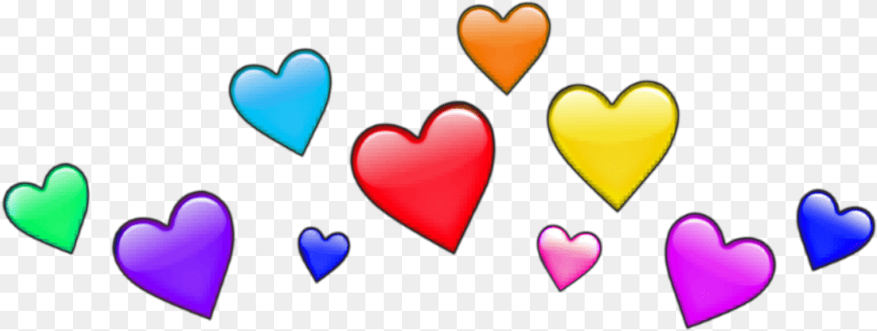 Freeetoedit Heart Crown Heartcrown Colors Rainbow Rainb Yellow Flower Crown Transparent Png Image