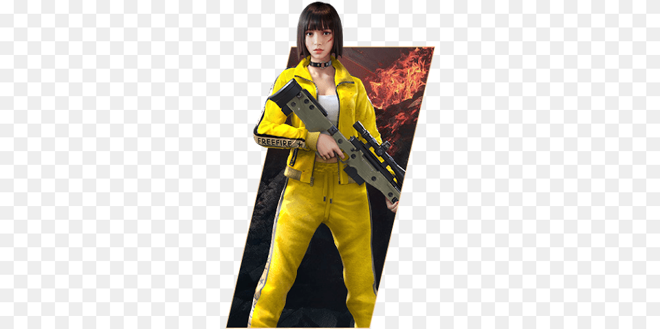 Freefire Freefire Post Imgur Kelly Awakening Fire, Clothing, Coat, Costume, Weapon Png