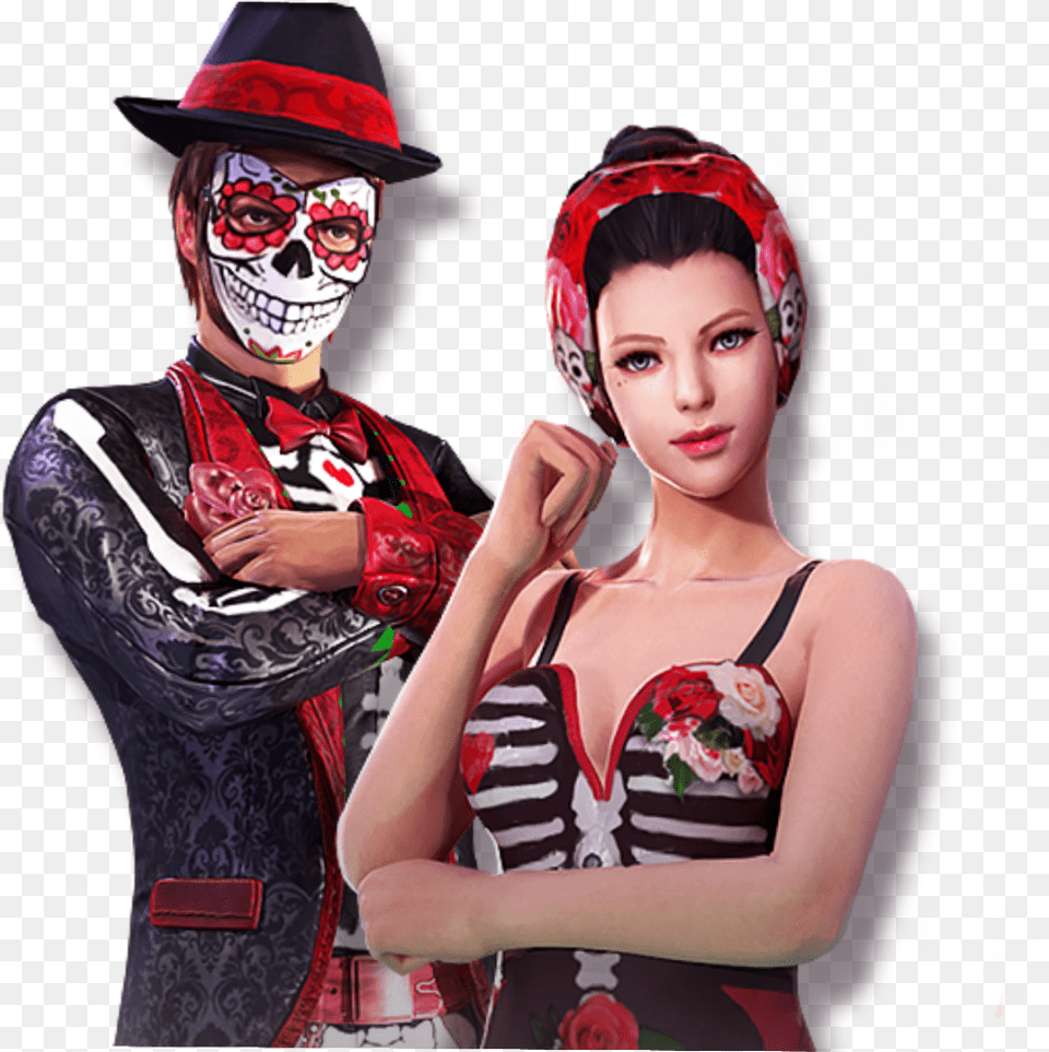 Freefire Garena Fire Skull Fire Costume, Adult, Person, Woman, Female Free Transparent Png