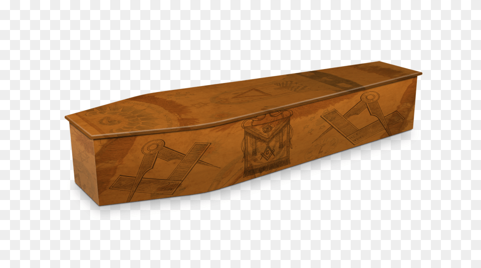 Freemason Antique Custom Coffin Design Expression Coffins, Wood, Box, Bench, Furniture Free Transparent Png