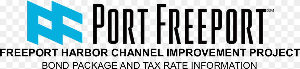 Freeport Harbor Channel Improvement Project Black And White, Logo, City, Text Free Png Download