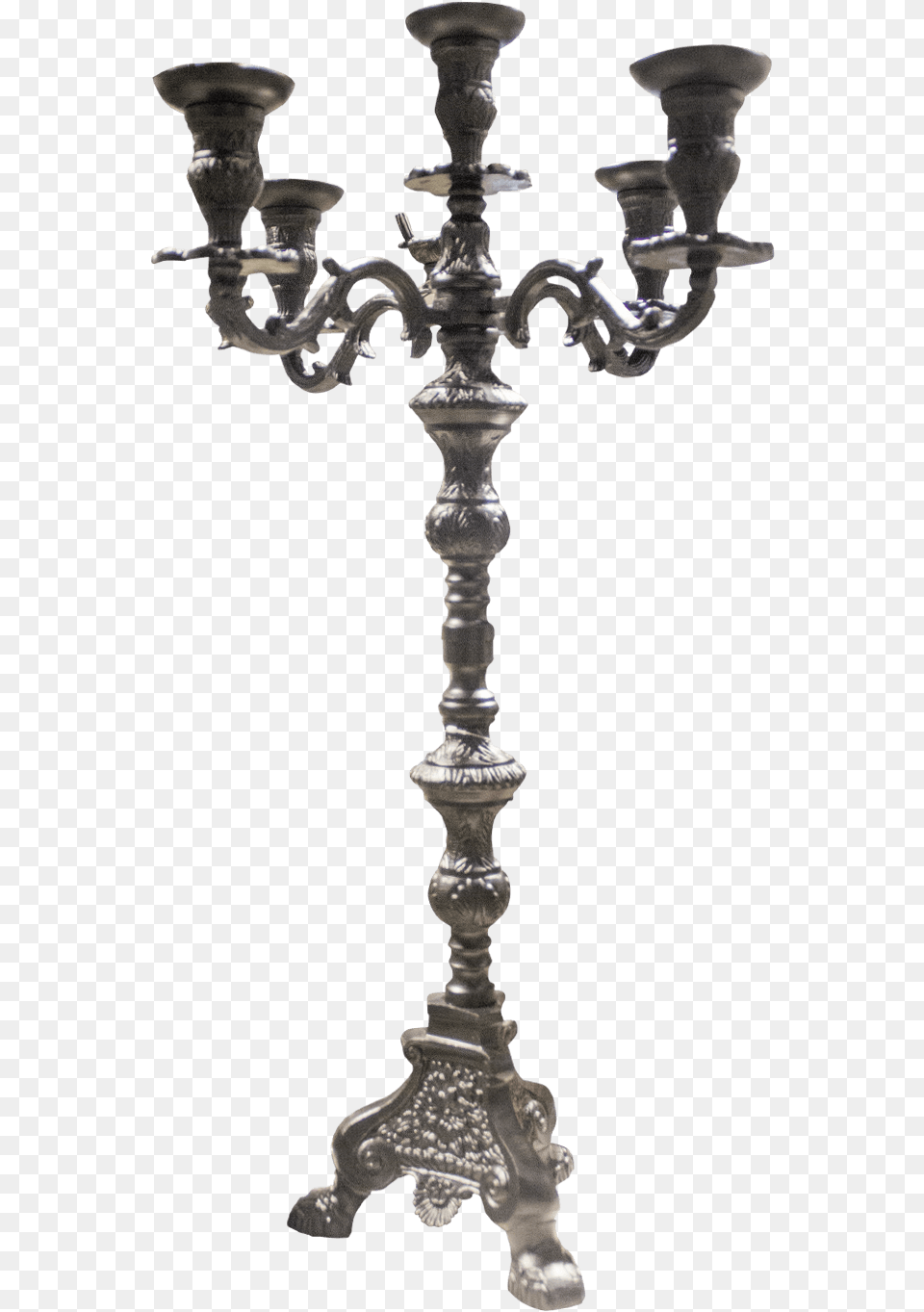 Freestanding Black Candelabra Antique, Candle, Candlestick, Chandelier, Lamp Free Png Download