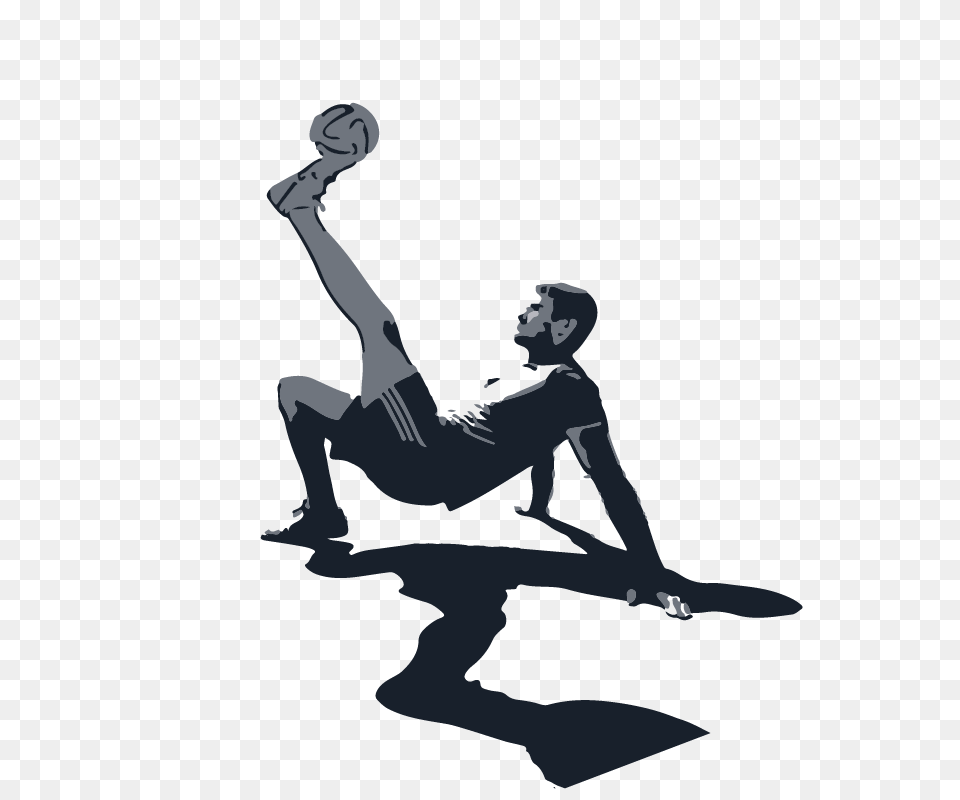 Freestyle Football Silhouette, Person, Stencil, Dancing, Leisure Activities Free Png
