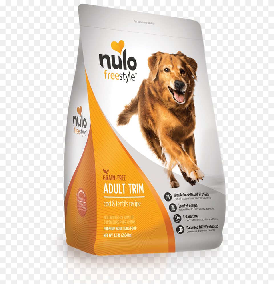 Freestyle High Meat Kibble Trim Cod Amp Lentils Recipe Nulo Dog Food Adult, Advertisement, Poster, Animal, Canine Png
